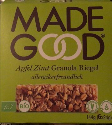 Apfel Zimt Granola Riegel front packaging