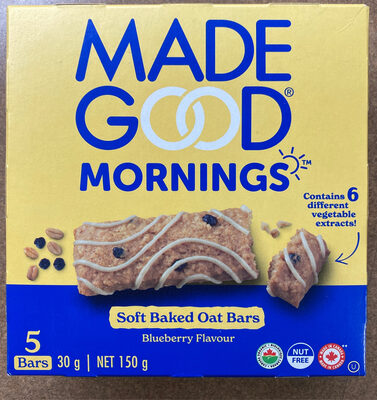 Blueberry Flavour, Soft Baked Oat Bars