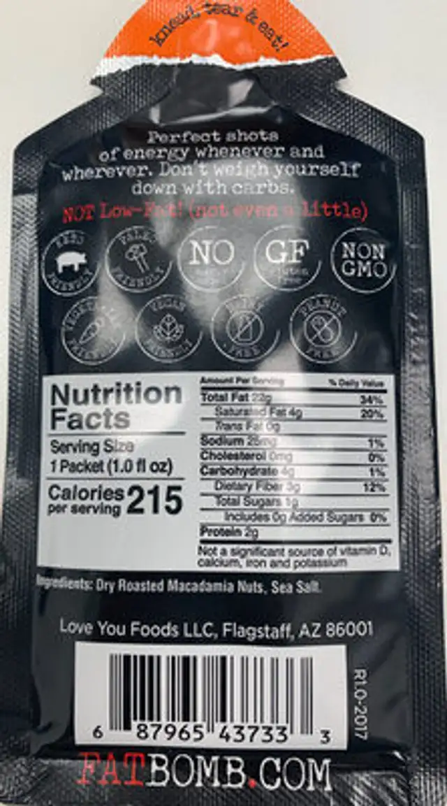 Unknown ingredients label