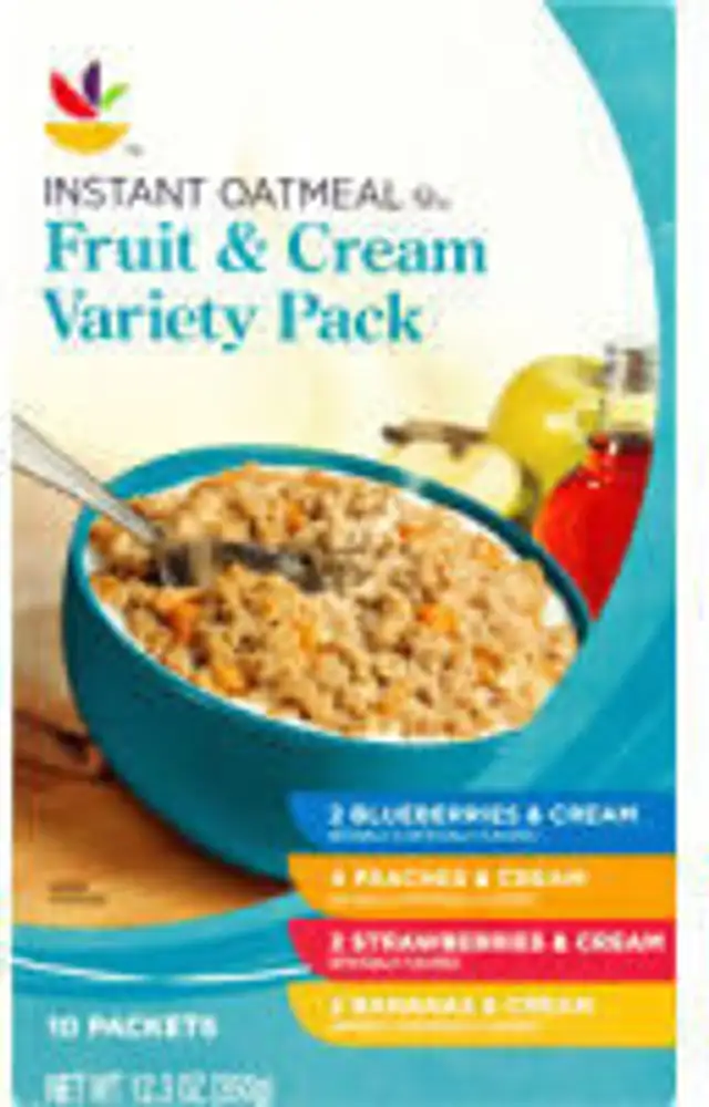 Instant Oatmeal Fruit & Cream Variety Pack