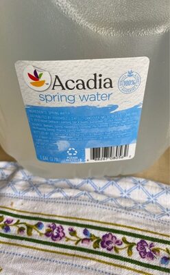Acadia spring water