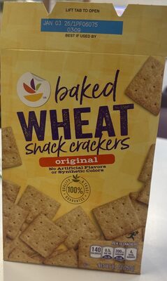 Baked Wheat Snack Crackers front packaging