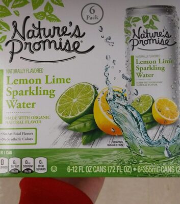 Lemon lime sparkling water