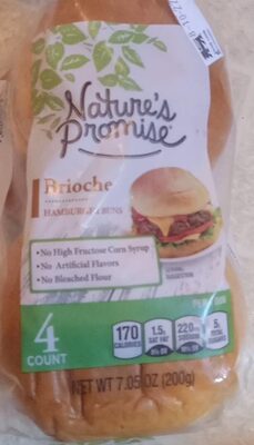 Brioche hamburger buns