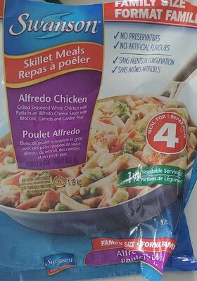 Family size skillet meals alfredo chicken