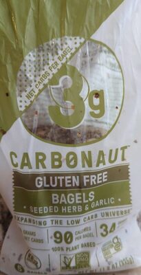 Gluten Free Seeded Herb & Garlic Bagels front packaging