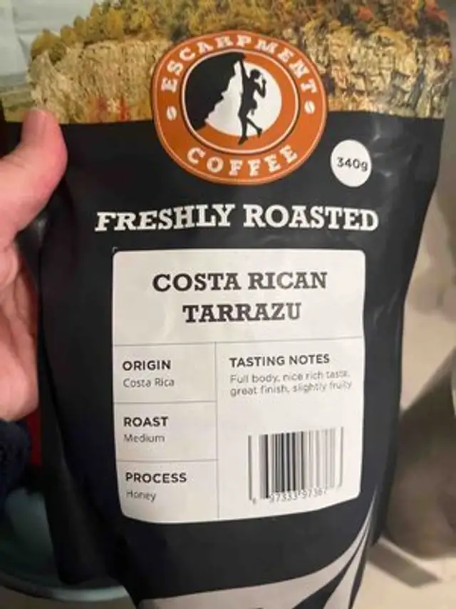 Costa Rican Tarrazu front packaging