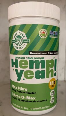 Organic Hemp Yeah! Max Fiber Unsweetened