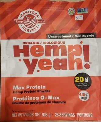 Organic Hemp Yeah! Max Protein Unsweetened