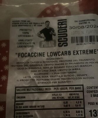 Focaccine lowcarb extreme