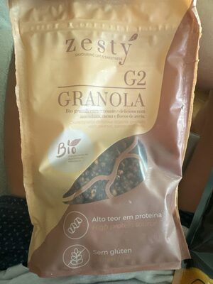 G2 Granola Bio granola extra crocante e deliciosa com amendoins, cacau e flocos de aveia