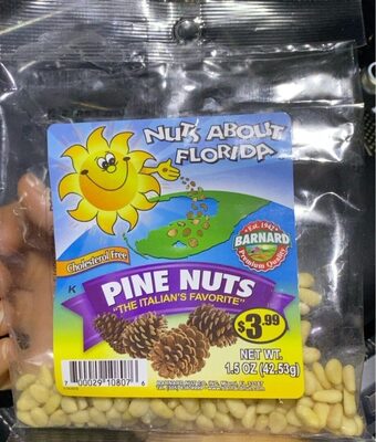 Pine nuts front packaging