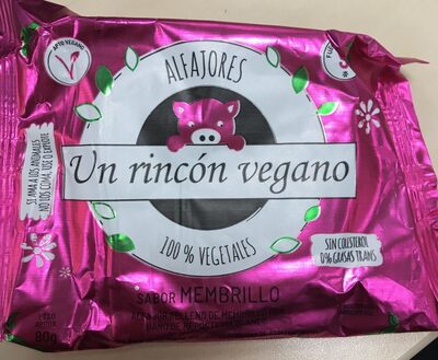 Alfajor "Un rincón vegano" front packaging