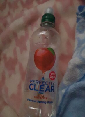 Perfectly clear still red apple