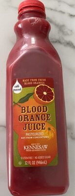 Blood Orange Juice Pasteurized front packaging