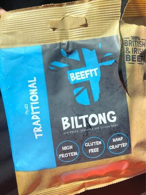 Biltong JerkyBeef Traditional front packaging
