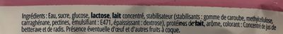 Sorbet saveur banane ingredients label