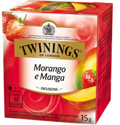 Chá Morango E Manga Twinings Infusions Caixa 15g 10 Unidades