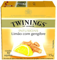 Chá Limão Com Gengibre Twinings Infusions Caixa 15g 10 Unidades
