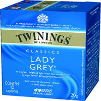 Chá Lady Grey Twinings Classics Caixa 20g 10 Unidades