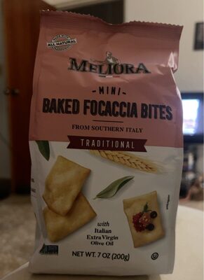 Mini Baked Focaccia Bites - Traditional front packaging
