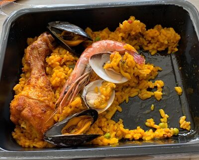 Paella fruit de mer et poulet
