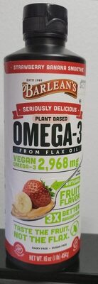 Seriously Delicious Omega-3 Strawberry Banana front packaging