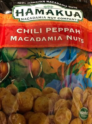 Hamakua, macadamia nuts, chili peppah front packaging