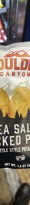 SEA SALT & BLACK PEPPER KETTLE STYLE POTATO CHIPS