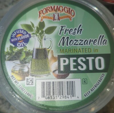 Fresh Mozzarella Marinated In Pesto