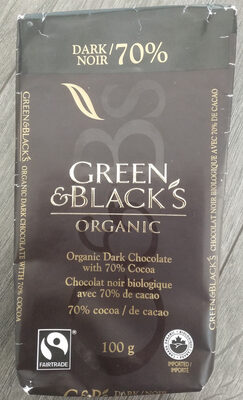 Green & Black's Organic Dark Chocolate with 70% Cocoa