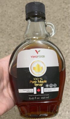 100% Pure Maple Syrup, Grade A, Dark Color, Robust Taste
