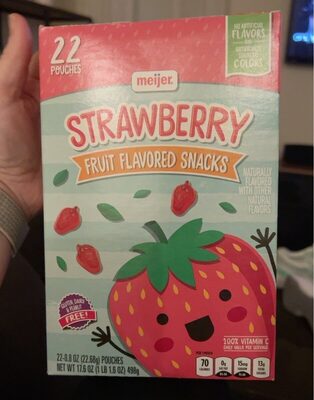 Strawberry fruit flavored snacks