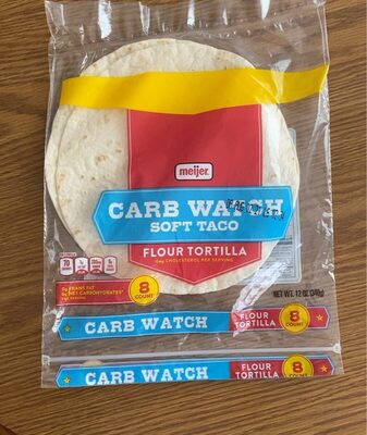 Carb watch soft taco flour tortilla