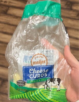 Garlic & dill cheese curds front packaging
