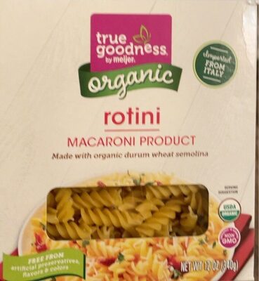 Organic rotini