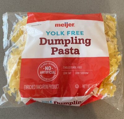 Yolk Free Dumpling Pasta