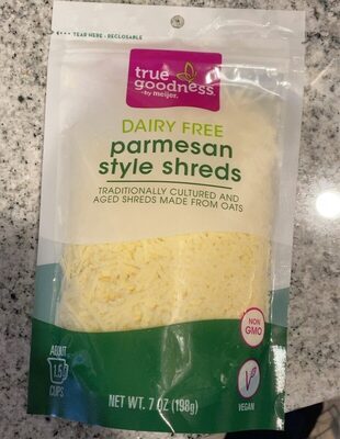 Dairy free parmesan style shreds