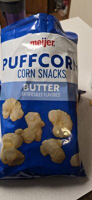 Butter Flavored Puffcorn front packaging