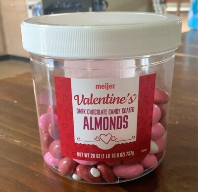 Veltinr dark chocolate candy coated almonds