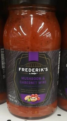 Mushroom and Cabernet Wine artisan pasta sauce front packaging