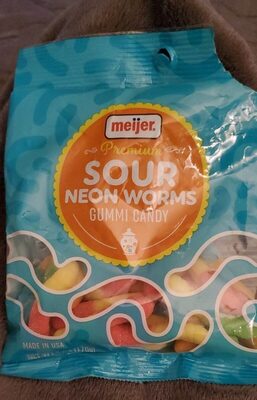 Sour Neon Gummy Worms