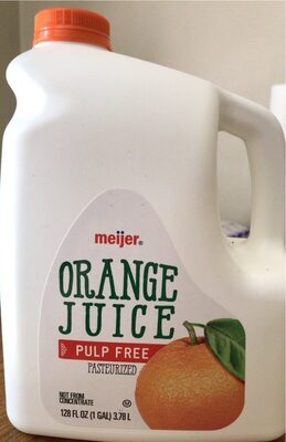 Orange juice pulp free