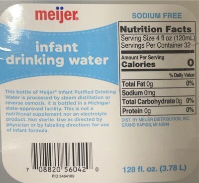 Infant drinking water