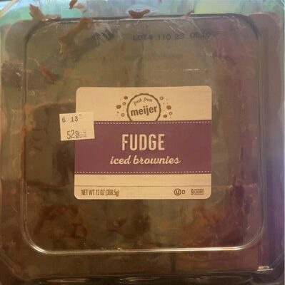 Fudge Iced Brownie
