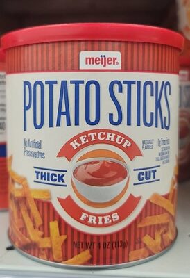Potato sticks front packaging