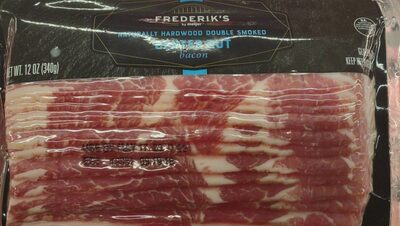 Naturally hardwood double smoked center cut bacon