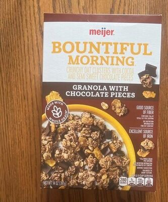 Bountiful Morning granola with chocolate pieces