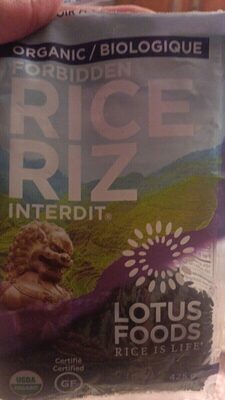 Forbidden Rice front packaging