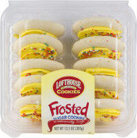 Frosted sugar cookies